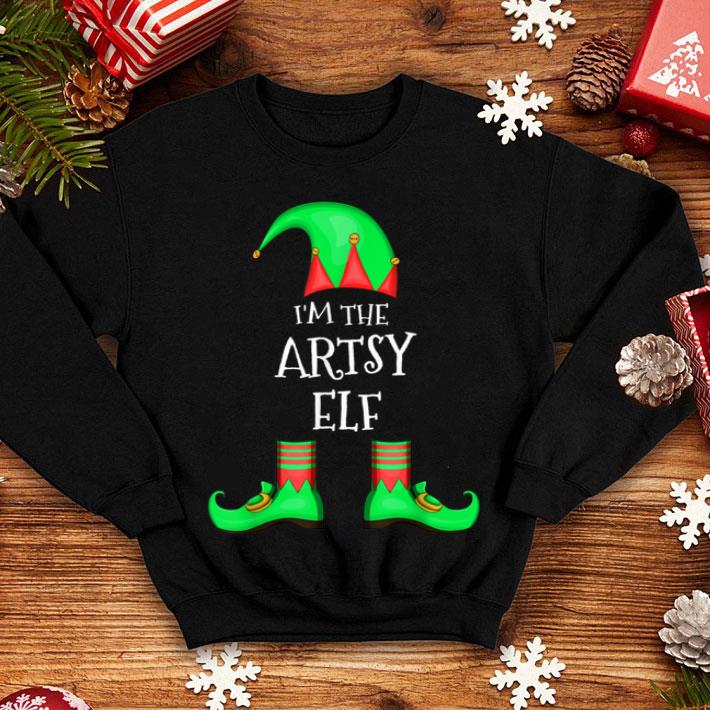 Beautiful Family Matching Funny Christmas Group gift I m The Artsy Elf shirt 4 - Beautiful Family Matching Funny Christmas Group gift I'm The Artsy Elf shirt