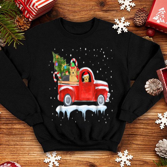 Beautiful Yorkie Drive Red Truck Funny Christmas shirt 4 - Beautiful Yorkie Drive Red Truck Funny Christmas shirt