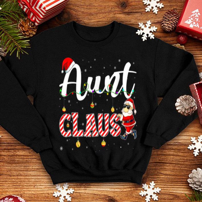 Hot Cute Christmas Aunt Santa Hat Gift Matching Family Xmas shirt 4 - Hot Cute Christmas Aunt Santa Hat Gift Matching Family Xmas shirt