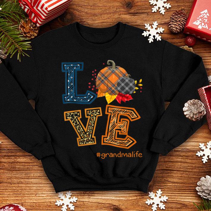 Hot Womens LOVE Grandma Life Plaid Pumpkin Fall Thanksgiving shirt 4 - Hot Womens LOVE Grandma Life Plaid Pumpkin Fall Thanksgiving shirt