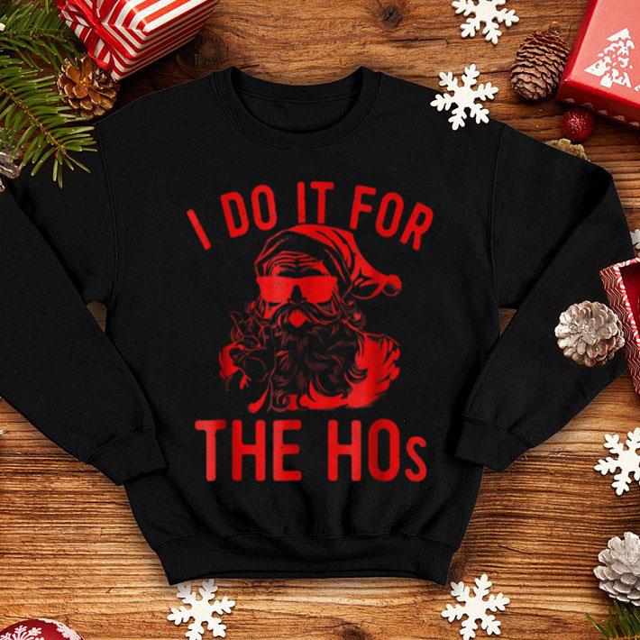 Nice I Do It for the Hos Funny Retro Santa Christmas Tee shirt 4 - Nice I Do It for the Hos Funny Retro Santa Christmas Tee shirt