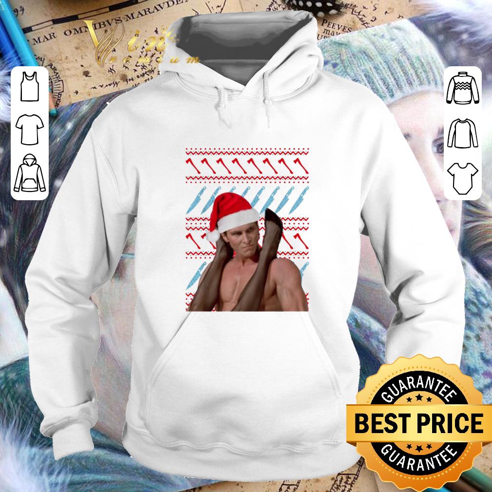 Nice Patrick Bateman American Psycho ugly Christmas sweater 4 - Nice Patrick Bateman American Psycho ugly Christmas sweater