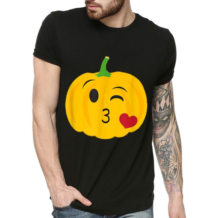 Nice Pumpkin Emoji Heart Kiss Wink Halloween Thanksgiving shirt 4 - Nice Pumpkin Emoji Heart Kiss Wink Halloween Thanksgiving shirt