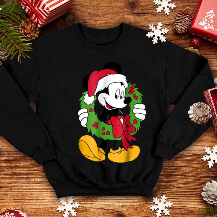 Official Disney Mickey Mouse Santa Wreath shirt 4 - Official Disney Mickey Mouse Santa Wreath shirt
