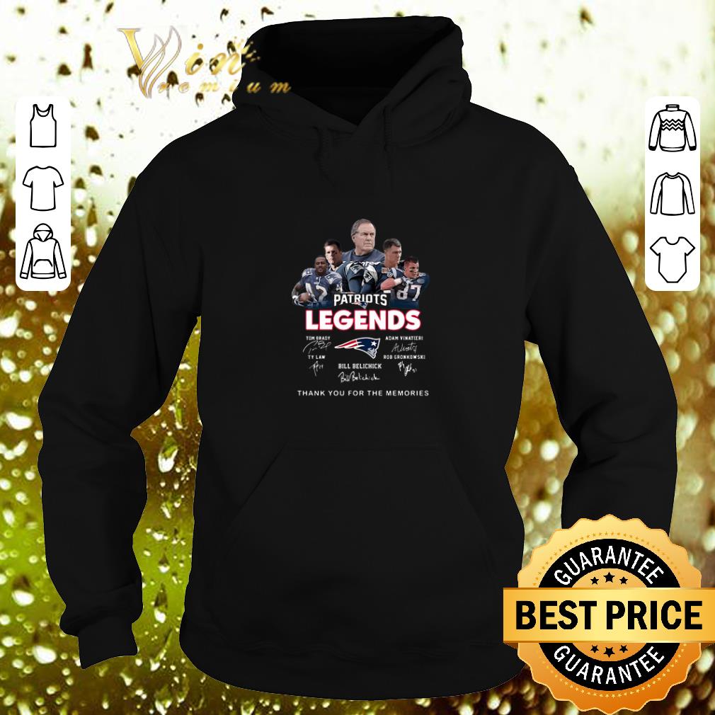 Official New England Patriots legends thank you for the memories signatures shirt 4 - Official New England Patriots legends thank you for the memories signatures shirt