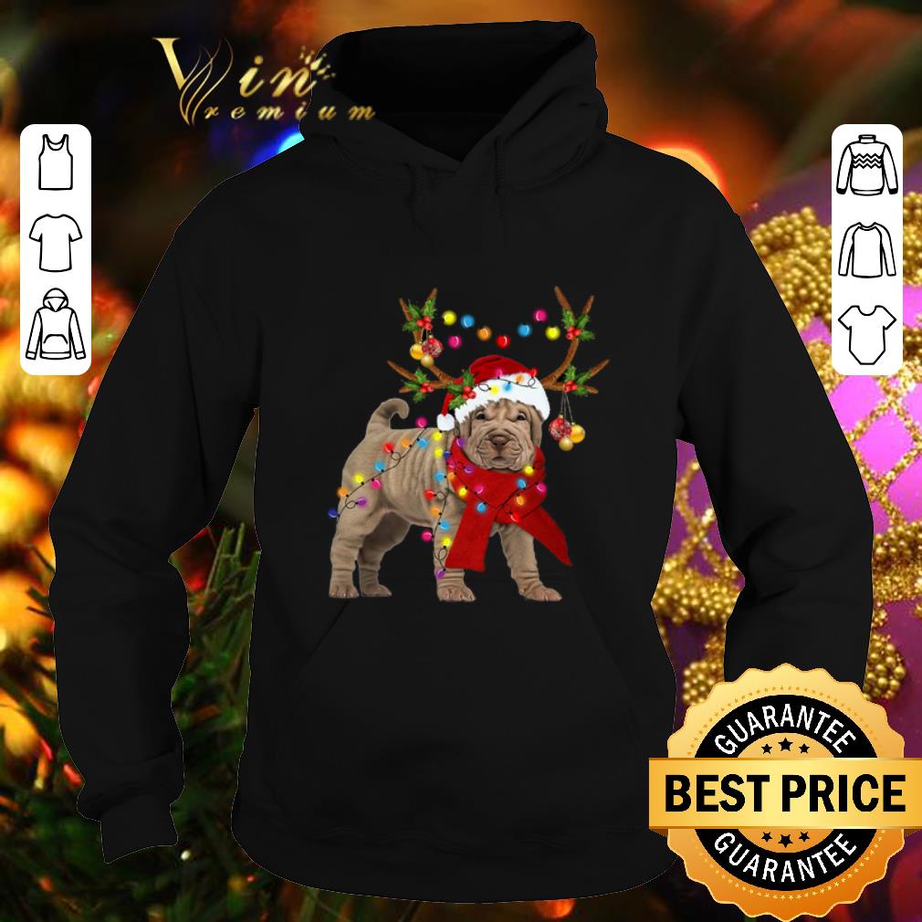 Official Shar pei reindeer Christmas merry and bright shirt Official Shar pei reindeer Christmas merry and bright shirt 4 - Official Shar pei reindeer Christmas merry and bright shirt
