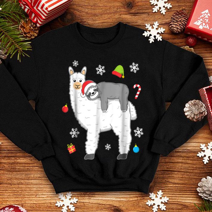 Original Christmas Funny Fluffy Animal Sloth Riding Llama shirt 4 - Original Christmas Funny Fluffy Animal Sloth Riding Llama shirt