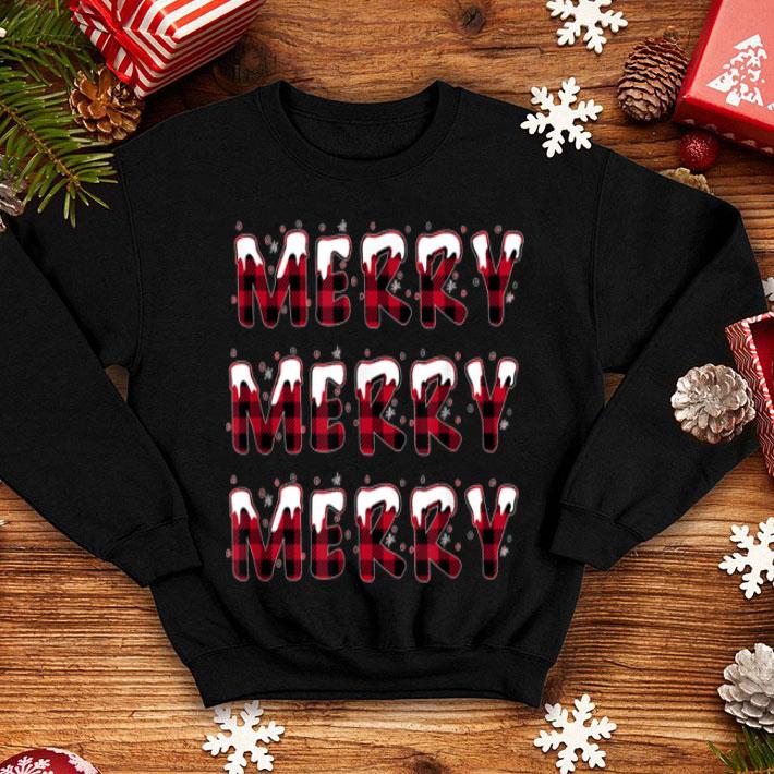 Original Red Plaid Merry Christmas Xmas with snow snowflake Buffalo shirt 4 - Original Red Plaid Merry Christmas Xmas with snow snowflake Buffalo shirt