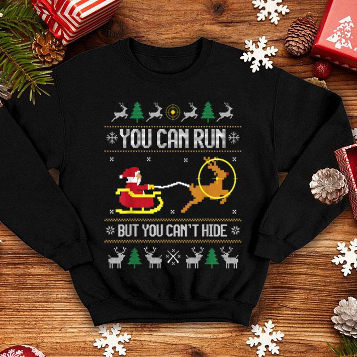 Pretty Deer Hunting Santa Hunter Ugly Christmas Sweater Tee shirt 4 - Pretty Deer Hunting Santa Hunter Ugly Christmas Sweater Tee shirt