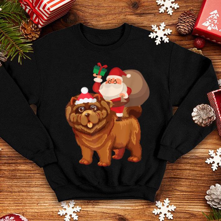 Pretty Santa Riding Chow Chow Christmas Pajama Gift shirt 4 - Pretty Santa Riding Chow Chow Christmas Pajama Gift shirt