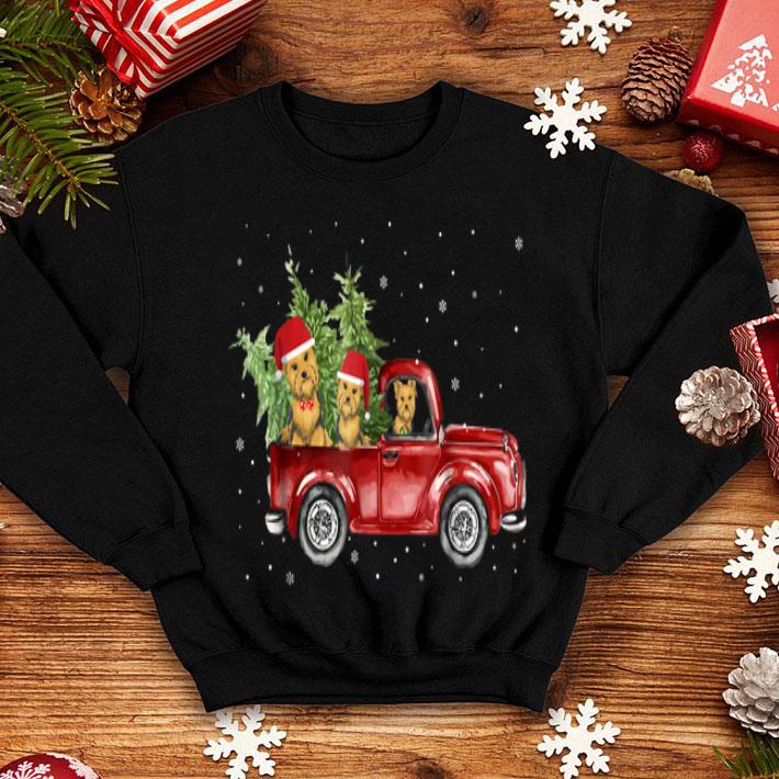 Pretty Yorkie Dog Pickup Truck Christmas shirt 4 - Pretty Yorkie Dog Pickup Truck Christmas shirt