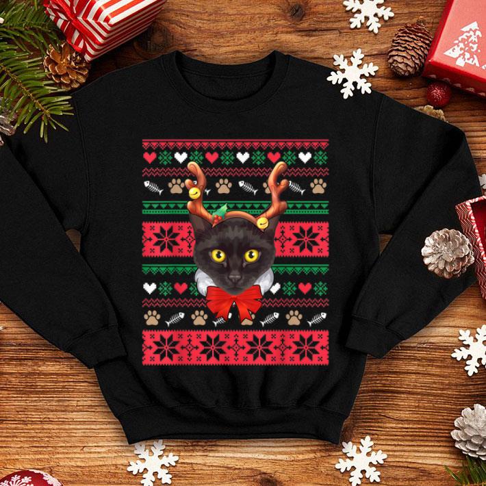 Top Black Cat Reindeer Ugly Christmas Sweater Christmas Pajamas shirt 4 - Top Black Cat Reindeer Ugly Christmas Sweater-Christmas Pajamas shirt