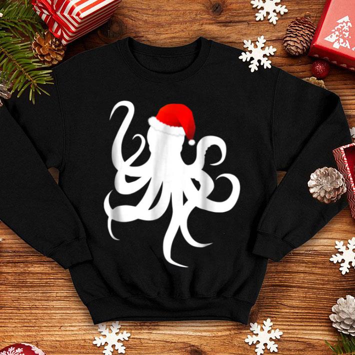 Top Christmas Pajama Shirt Christmas Octopus Gift Tee shirt 4 - Top Christmas Pajama Shirt - Christmas Octopus Gift Tee shirt
