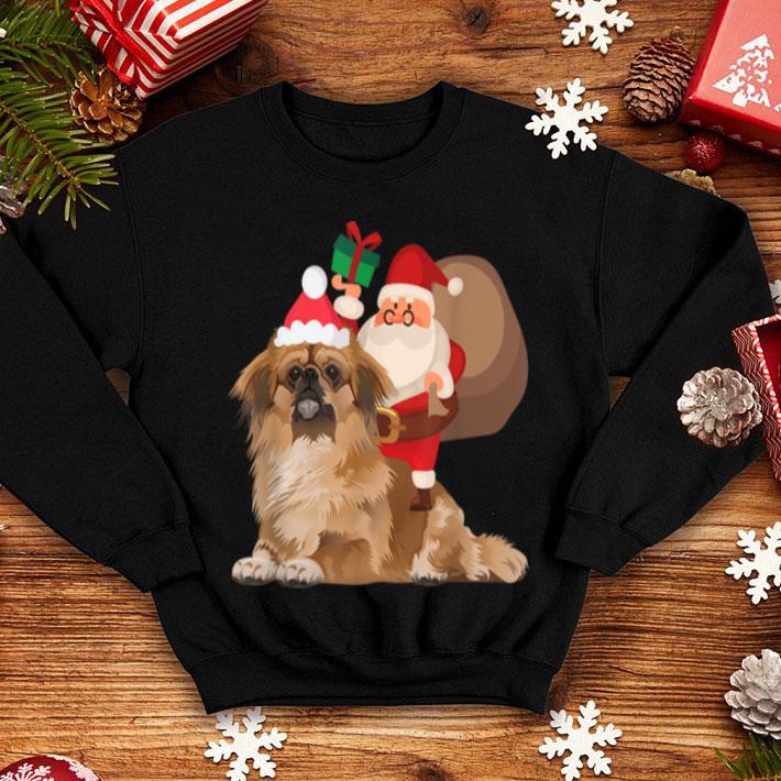 Top Santa Riding Pekingese Christmas Pajama Gift shirt Top Santa Riding Pekingese Christmas Pajama Gift shirt 4 - Top Santa Riding Pekingese Christmas Pajama Gift shirt
