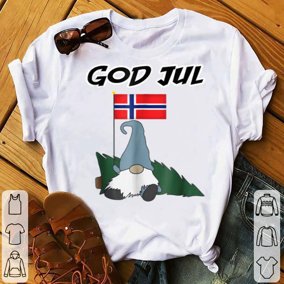 Beautiful God Jul Norwegian Gnome Merry Christmas Norway Tee sweater 4 - Beautiful God Jul Norwegian Gnome Merry Christmas Norway Tee sweater