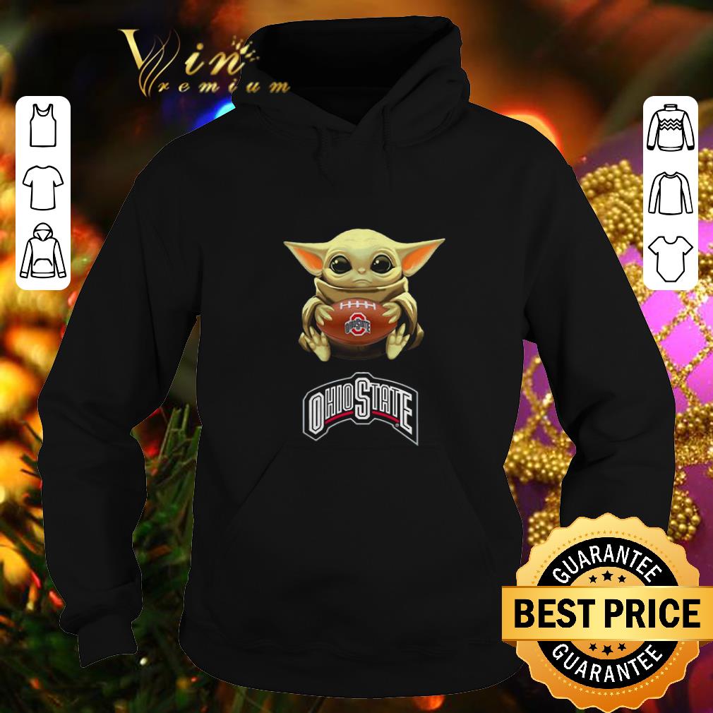 Nice Baby Yoda hug Ohio State Buckeyes Star Wars Mandalorian shirt 4 - Nice Baby Yoda hug Ohio State Buckeyes Star Wars Mandalorian shirt
