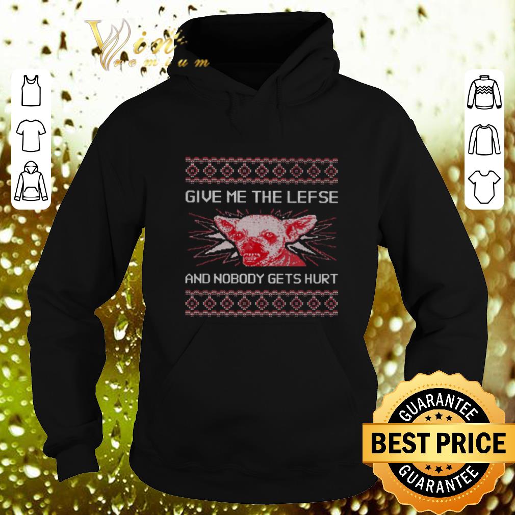 Nice Chihuahua give me the lefse and nobody gets hurt ugly Christmas sweater 4 - Nice Chihuahua give me the lefse and nobody gets hurt ugly Christmas sweater
