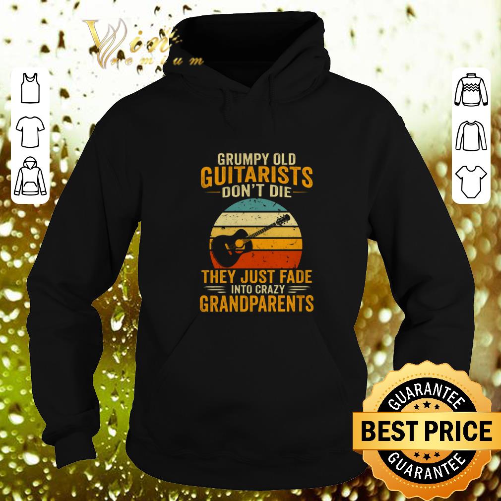 Nice Grumpy old guitarists don't die they just grandparents vintage shirt Nice Grumpy old guitarists don t die they just grandparents vintage shirt 4 - Nice Grumpy old guitarists don't die they just grandparents vintage shirt