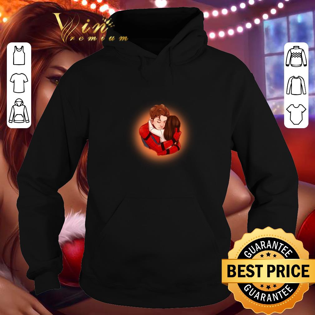 Nice Peter Parker Spiderman hugging Morgan Stark shirt 4 - Nice Peter Parker Spiderman hugging Morgan Stark shirt