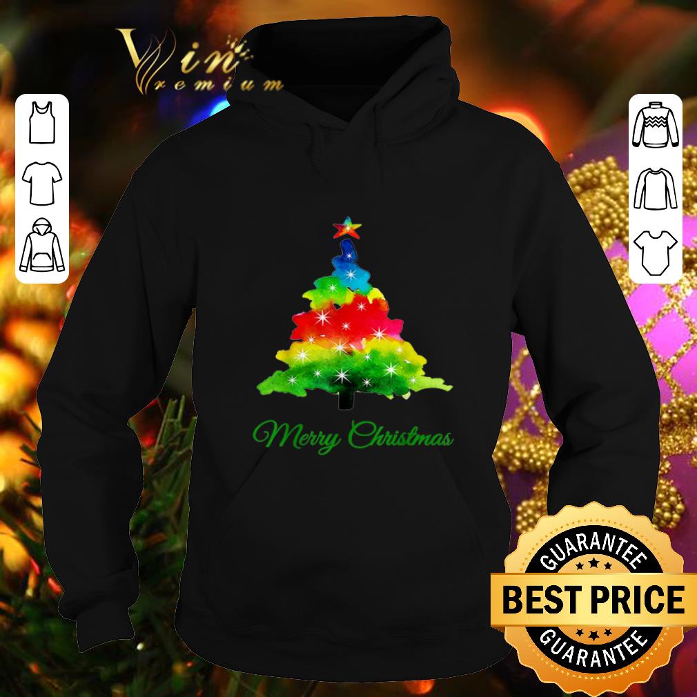 Official Colorful merry Christmas Tree Art shirt 4 - Official Colorful merry Christmas Tree Art shirt