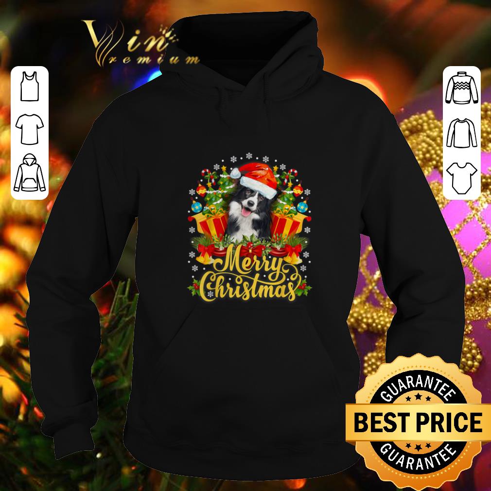 Official Merry Christmas Border Collie Santa Hat shirt 4 - Official Merry Christmas Border Collie Santa Hat shirt