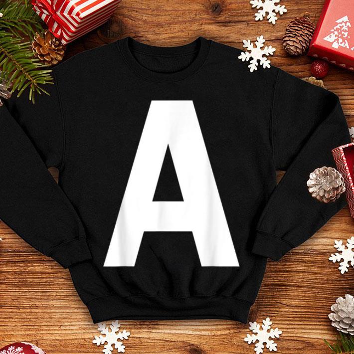 Premium Initials Name Letter A Chipmunk Halloween Christmas Costume sweater 4 - Premium Initials Name Letter A Chipmunk Halloween Christmas Costume sweater