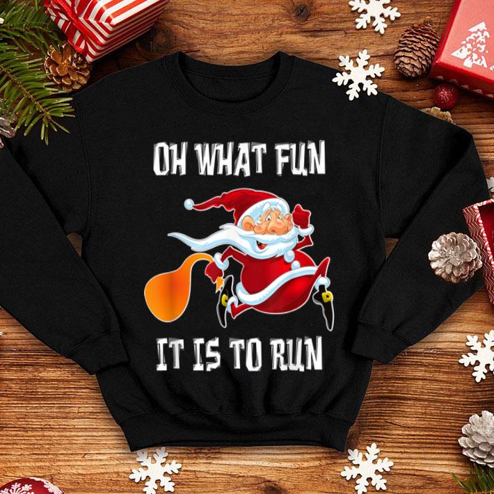 Premium Oh What Fun It Is To Run Funny Christmas Santa Running Gift sweater 4 - Premium Oh What Fun It Is To Run Funny Christmas Santa Running Gift sweater