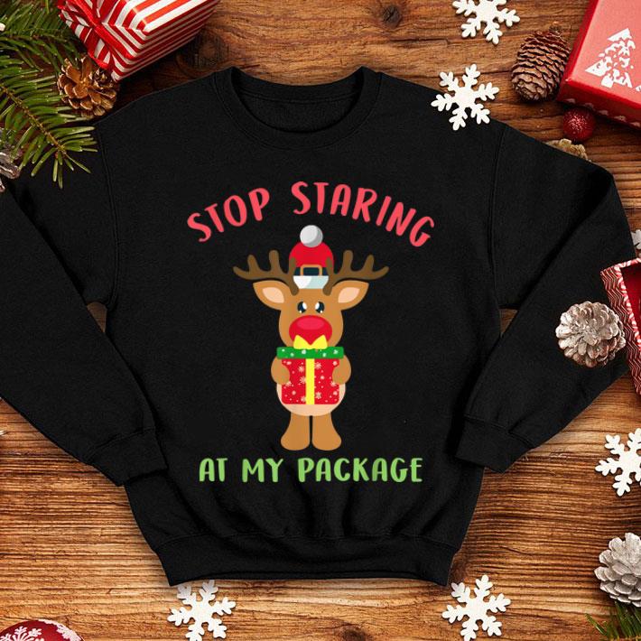 Pretty Funny Stop Staring At My Package Xmas Costume Gift sweater 4 - Pretty Funny Stop Staring At My Package Xmas Costume Gift sweater