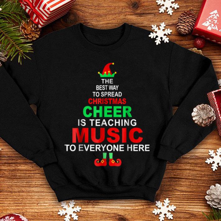 Pretty Music Teacher Christmas - Elf Christmas Cheer sweater Pretty Music Teacher Christmas Elf Christmas Cheer sweater 4 - Pretty Music Teacher Christmas - Elf Christmas Cheer sweater