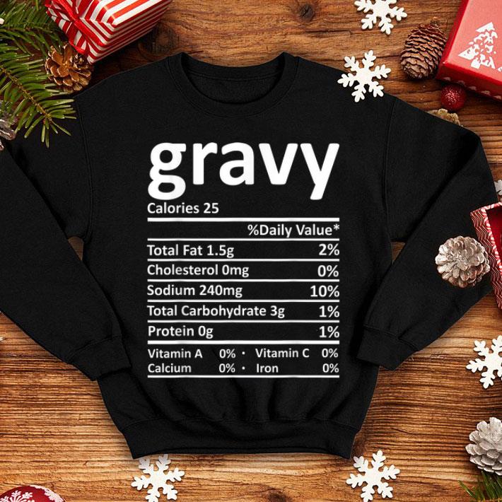 Top Gravy Nutrition Thanksgiving Costume Food Facts Christmas sweater 4 - Top Gravy Nutrition Thanksgiving Costume Food Facts Christmas sweater