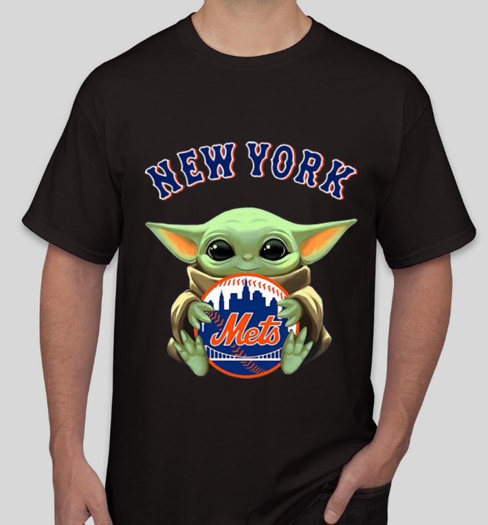Top Star Wars Baby Yoda Hug MLB New York Mets shirt 4 - Top Star Wars Baby Yoda Hug MLB New York Mets shirt