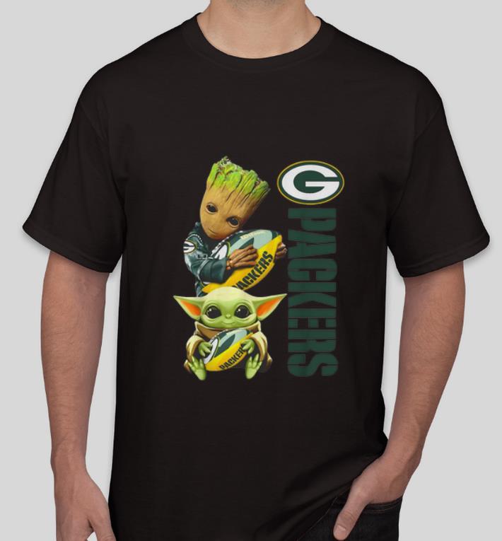 Pretty Baby Yoda And Baby Groot Hug Green Bay Packers shirt 4 - Pretty Baby Yoda And Baby Groot Hug Green Bay Packers shirt