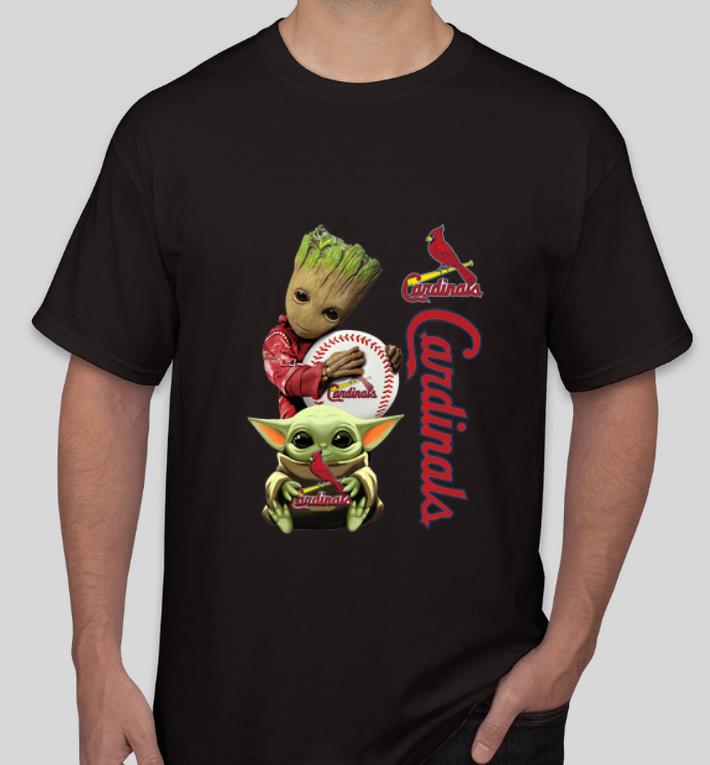 Pretty Baby Yoda And Baby Groot Hug St Louis Cardinals shirt 4 - Pretty Baby Yoda And Baby Groot Hug St. Louis Cardinals shirt
