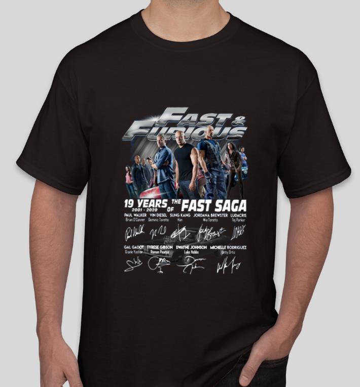 Great Fast And Furious 19 years of the Fast Saga signatures shirt 4 - Great Fast And Furious 19 years of the Fast Saga signatures shirt