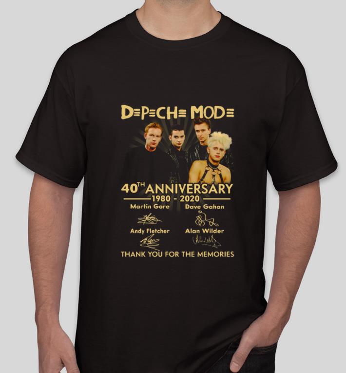 Hot Depeche Mode 40th Anniversary 1980 2020 Thank You For The Memories shirt 4 - Hot Depeche Mode 40th Anniversary 1980 2020 Thank You For The Memories shirt