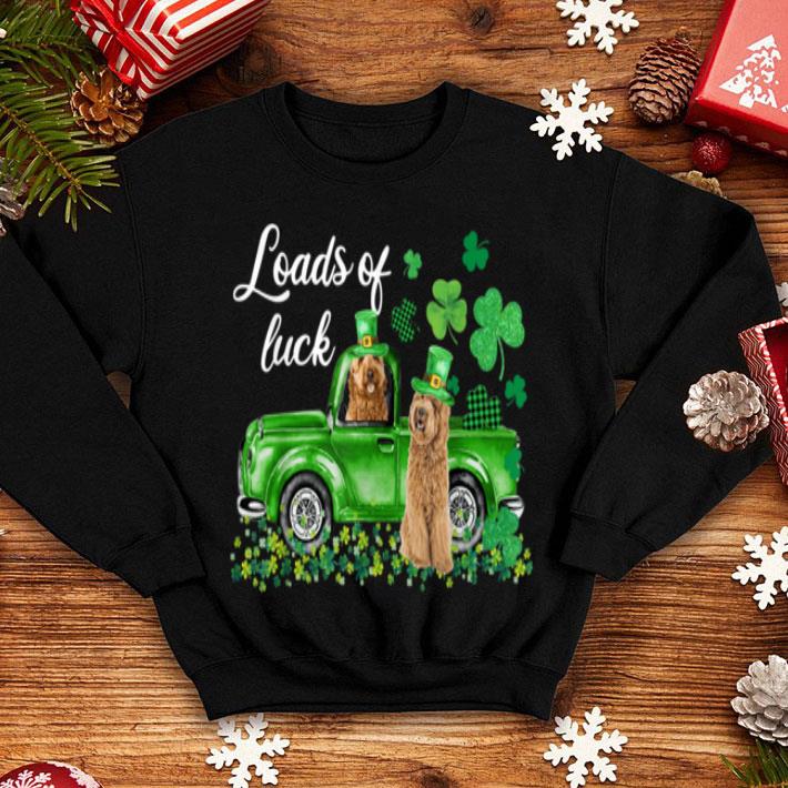 Nice Loads Of Luck Goldendoodle Green Truck St Patrick s Day shirt 4 - Nice Loads Of Luck Goldendoodle Green Truck St Patrick's Day shirt