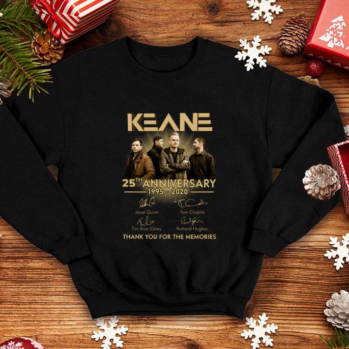 Official Keane 25th anniversary 1995 2020 signatures thank you for the memories shirt 4 - Official Keane 25th anniversary 1995-2020 signatures thank you for the memories shirt