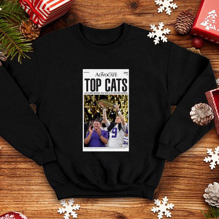 Official The Advocate Top Cats LSU Claim national title with 42 25 win over Clemson shirt 4 - Official The Advocate Top Cats LSU Claim national title with 42 25 win over Clemson shirt