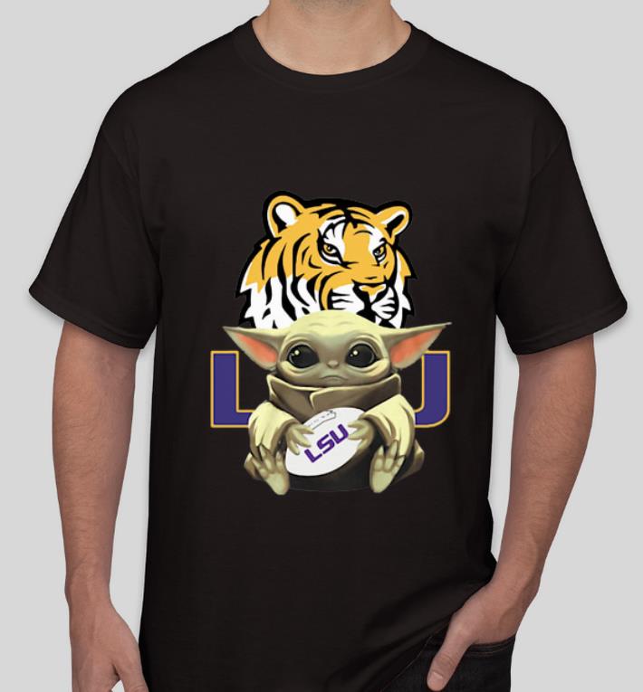Premium Baby Yoda Hug LSU Tigers Star Wars shirt 4 - Premium Baby Yoda Hug LSU Tigers Star Wars shirt