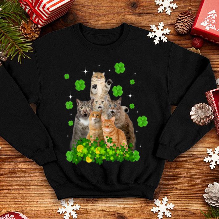 Premium Cats St Patrick s Day Shamrock Gift Mens Womens Kids shirt 4 - Premium Cats St Patrick's Day Shamrock Gift Mens Womens Kids shirt
