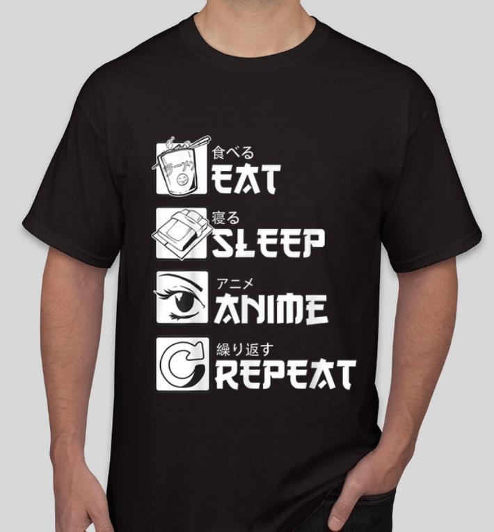 Premium Eat Sleep Anime Repeat Japanese Manga shirt 4 - Premium Eat Sleep Anime Repeat Japanese Manga shirt