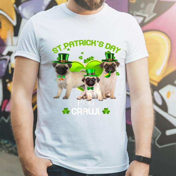 Premium St Patrick s Day Pug Crawl Dog Lover shirt 4 - Premium St Patrick's Day Pug Crawl Dog Lover shirt