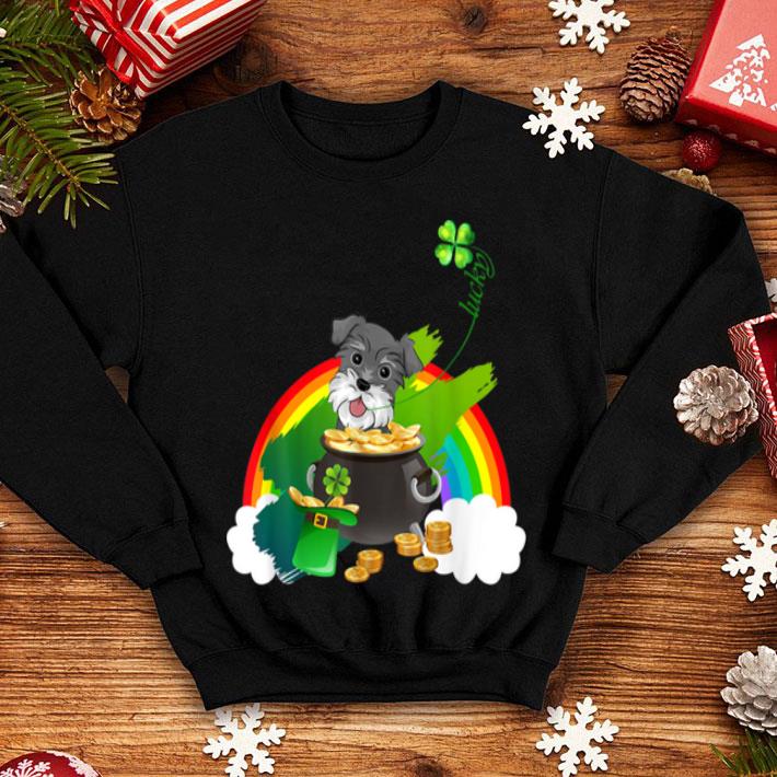 Pretty Lucky Miniature Schnazuer Dog Shamrock St Patrick's Day shirt Pretty Lucky Miniature Schnazuer Dog Shamrock St Patrick s Day shirt 4 - Pretty Lucky Miniature Schnazuer Dog Shamrock St Patrick's Day shirt