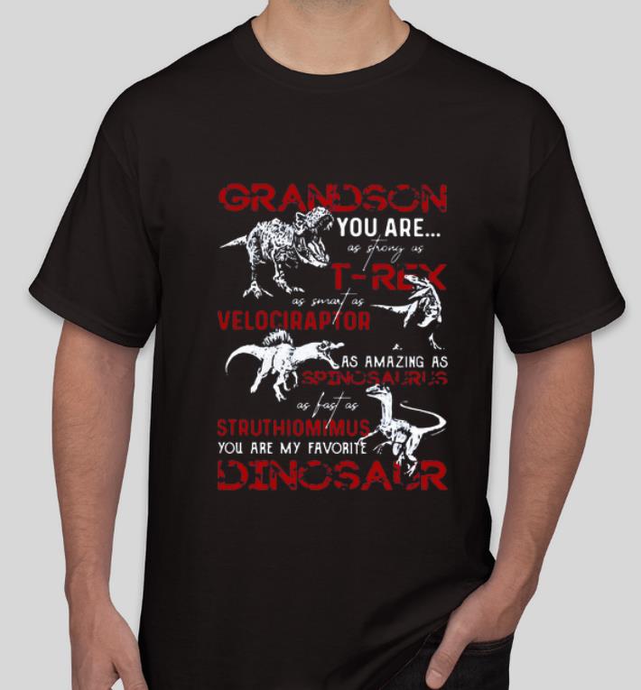Top Grandson You Are As Strong As T rex Velociraptor shirt 4 1 - Top Grandson You Are As Strong As T-rex Velociraptor shirt