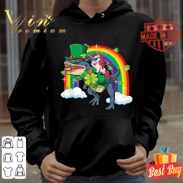 Unicorn Riding Dinosaur Leprechaun Rex St Patricks Day Tee shirt Unicorn Riding Dinosaur Leprechaun Rex St Patricks Day Tee shirt 4 - Unicorn Riding Dinosaur Leprechaun Rex St Patricks Day Tee shirt