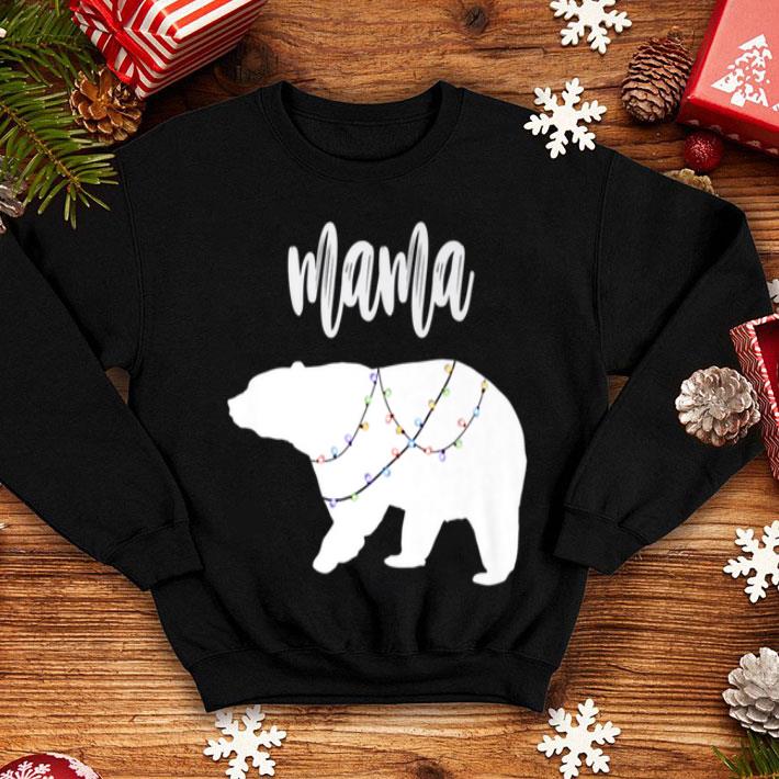 Awesome Mama Bear Polar Bear String Of Lights Christmas Pajama shirt 4 - Awesome Mama Bear Polar Bear String Of Lights Christmas Pajama shirt
