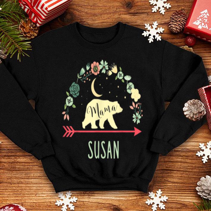 Beautiful Susan Name Gift Floral Personalized Mama Bear shirt 4 - Beautiful Susan Name Gift Floral Personalized Mama Bear shirt