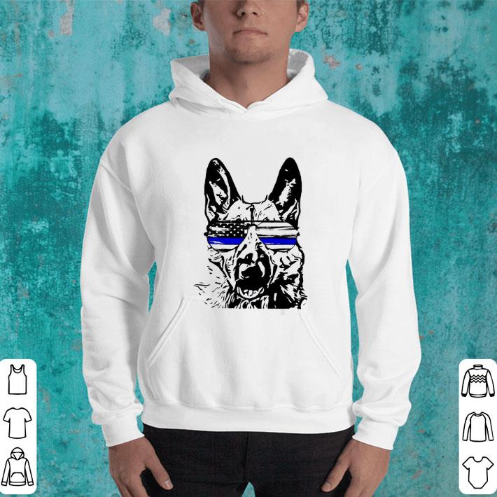 Cool German Shepherd wear glasses Police American flag shirt 4 - Cool German Shepherd wear glasses Police American flag shirt