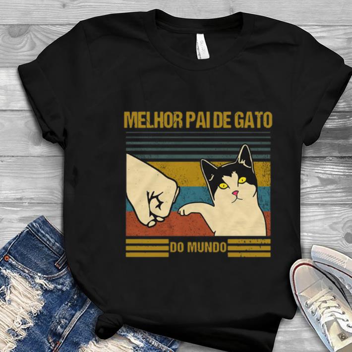 Great Melhor Paide gato do mundo vintage shirt 1 - Great Melhor Paide gato do mundo vintage shirt