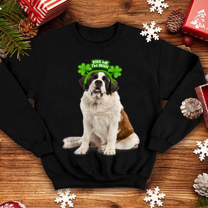 Nice Saint Bernard Shamrock Kiss Me I'm Irish St. Patricks Day shirt Nice Saint Bernard Shamrock Kiss Me I m Irish St Patricks Day shirt 4 - Nice Saint Bernard Shamrock Kiss Me I'm Irish St. Patricks Day shirt